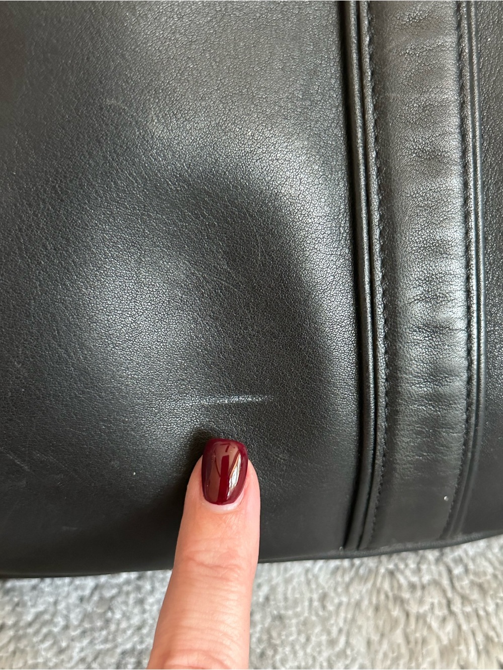 Coach Hamptons Leather Tote #8E92 - Picture 3 of 16
